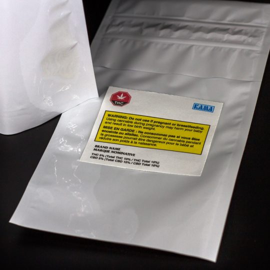 truloc products regular zipper pouch white