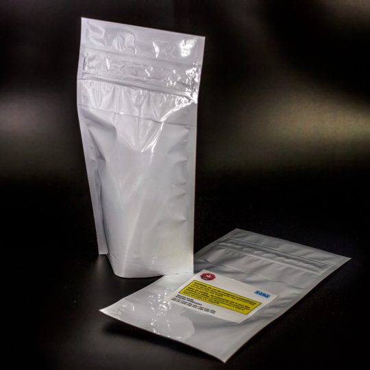 truloc products regular zipper pouch white